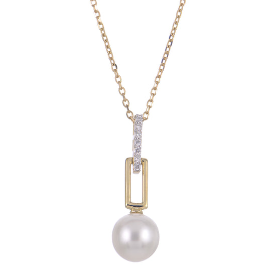14KT Yellow Gold Freshwater Pearl Necklace