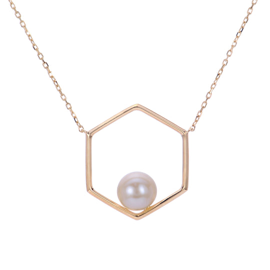 14KT Yellow Gold Freshwater Pearl Necklace