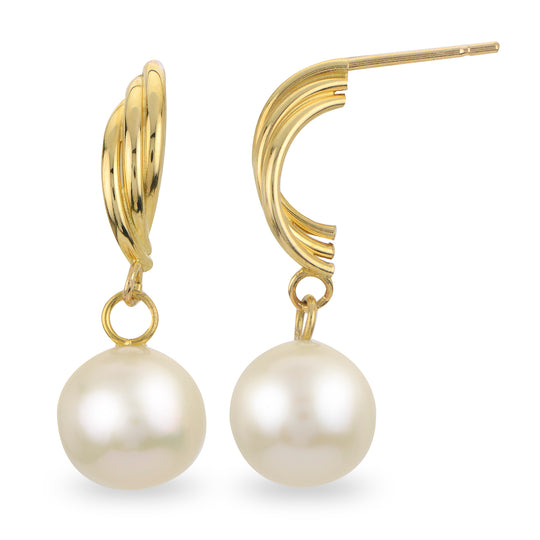 14KT Yellow Gold Freshwater Pearl Earring