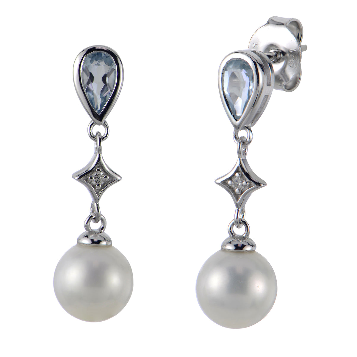 Sterling Silver Freshwater Pearl Earring
