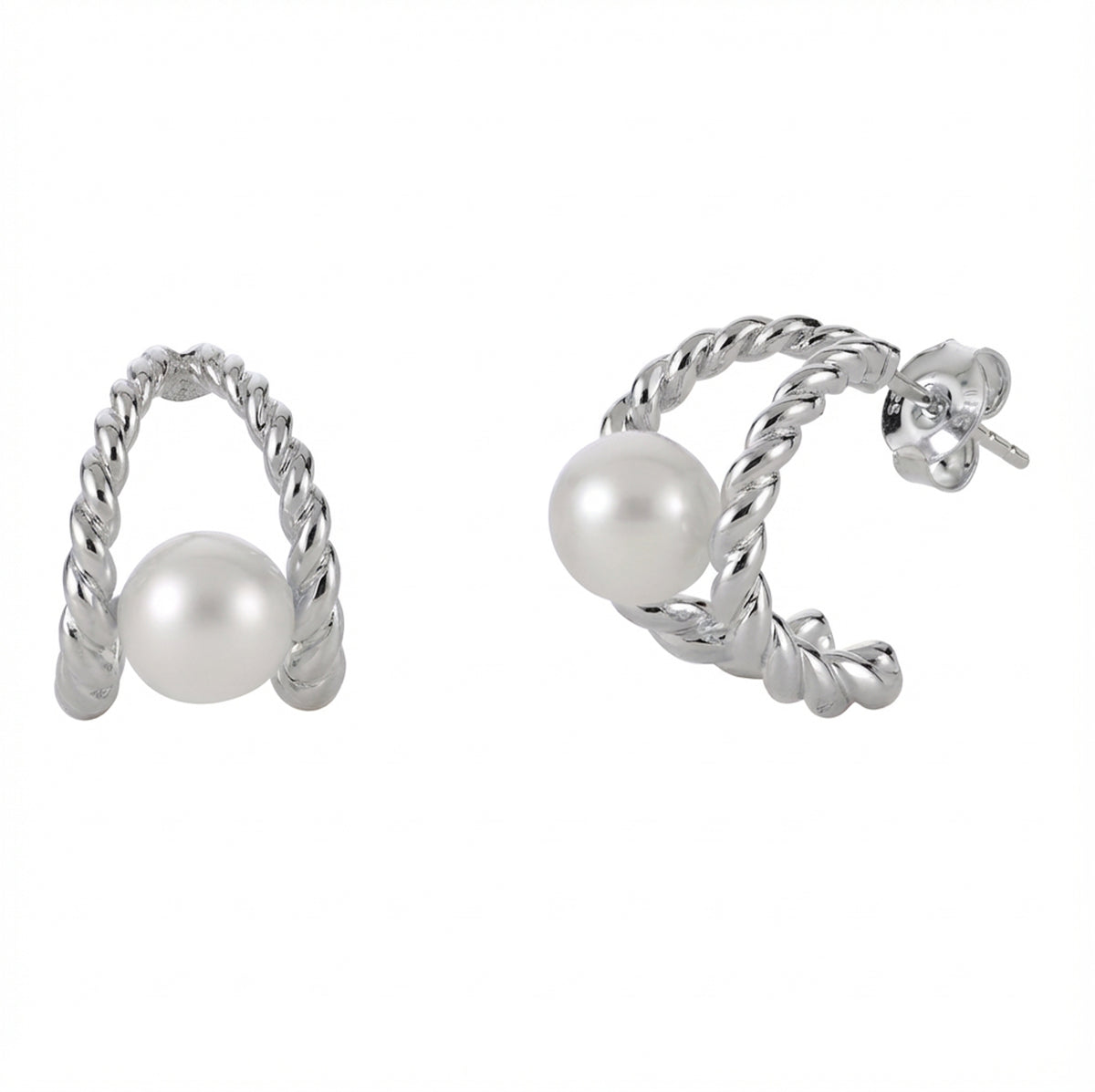 Sterling Silver Freshwater Pearl Earring