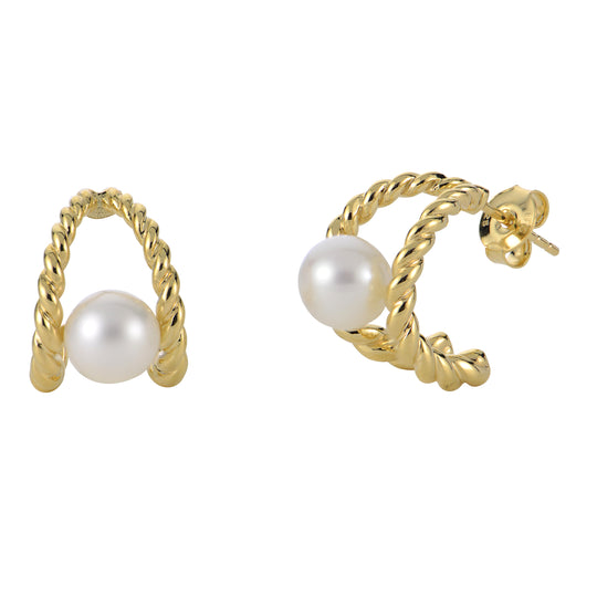 Sterling Silver Freshwater Pearl Earring