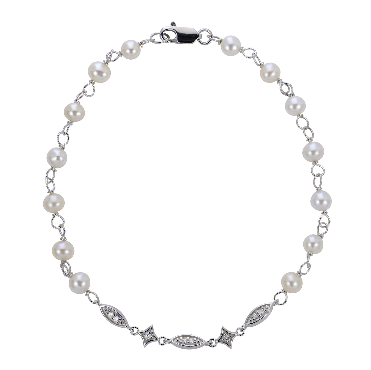 Sterling Silver Freshwater Pearl Bracelet
