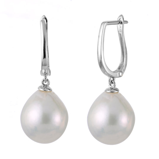 14KT White Gold Freshwater Pearl Earring