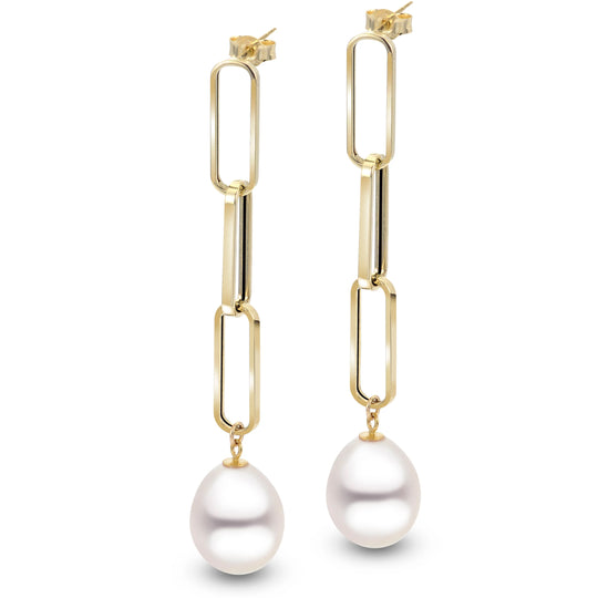 14KT Yellow Gold Freshwater Pearl Earring