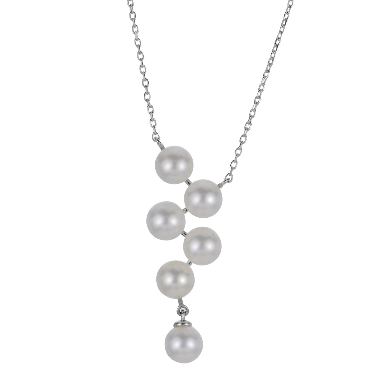 14KT White Gold Freshwater Pearl Necklace