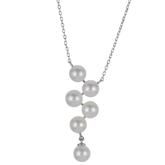 14KT White Gold Freshwater Pearl Necklace
