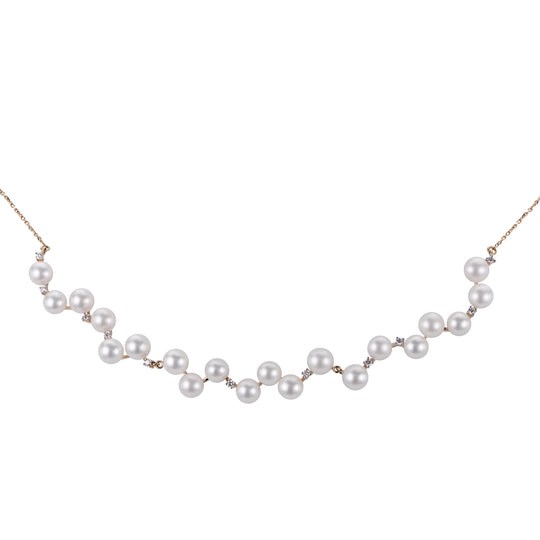 14KT Yellow Gold Freshwater Pearl Necklace