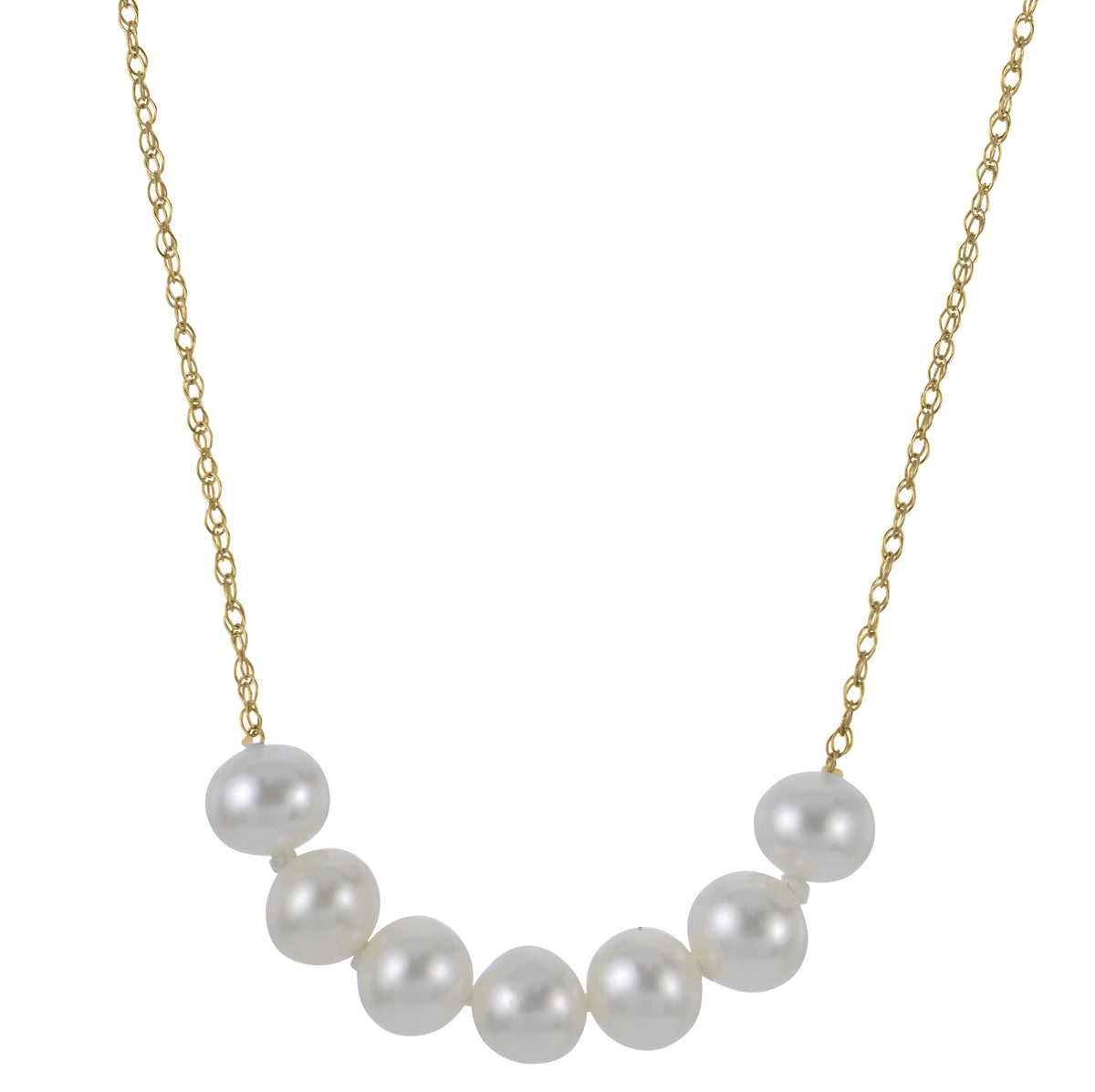 14KT Yellow Gold Freshwater Pearl Necklace