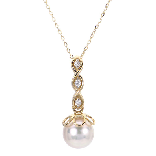 14KT Yellow Gold Akoya Pearl Pendant