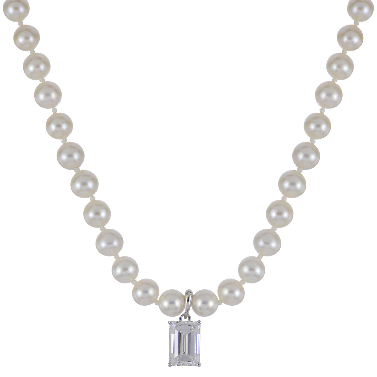 14KT White Gold Freshwater Pearl Necklace