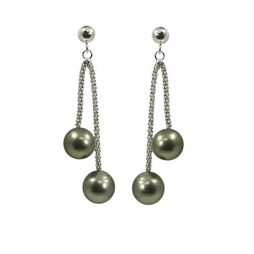 Sterling Silver Tahitian Earring