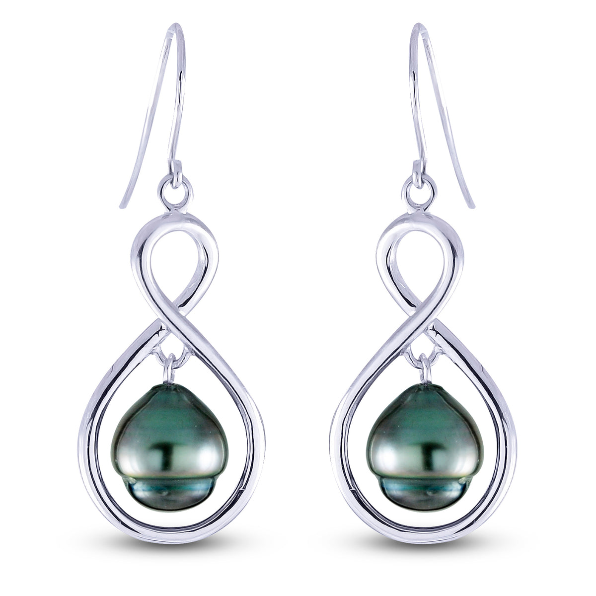 Sterling Silver Tahitian Pearl Earring