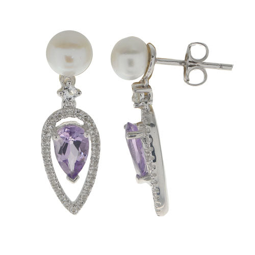 Sterling Silver Freshwater Earring