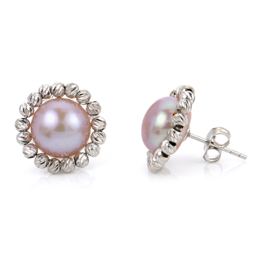 Sterling Silver Freshwater Pearl Earring