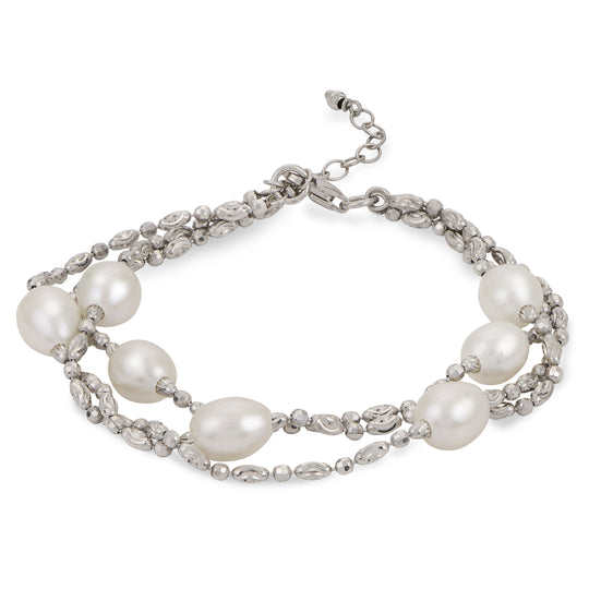 Sterling Silver Freshwater Pearl Bracelet