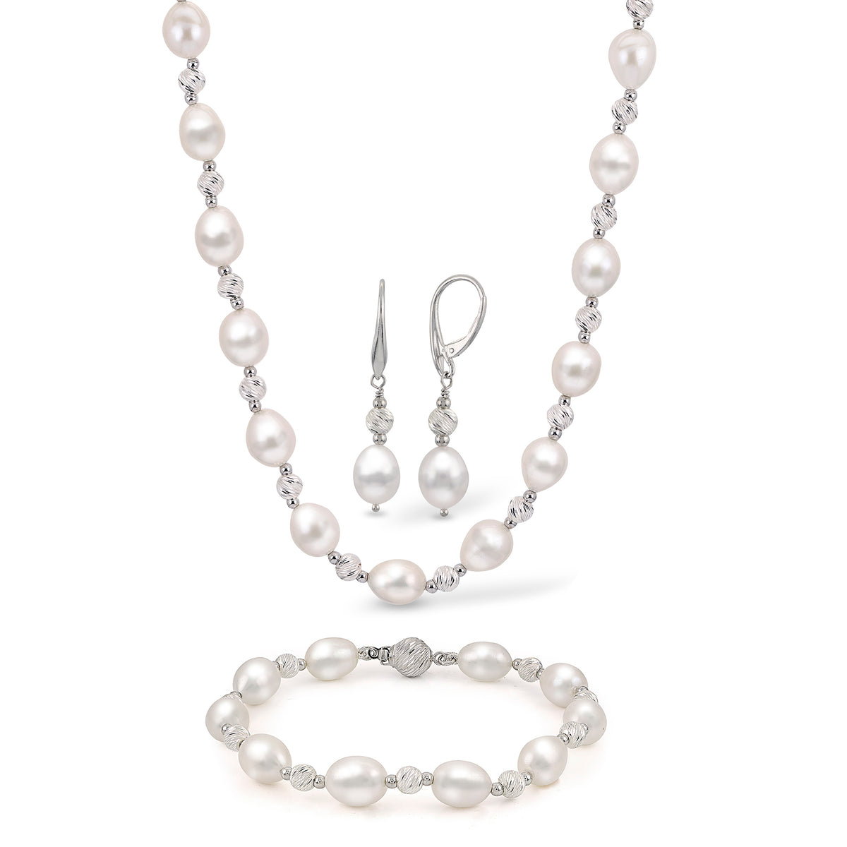 Sterling Silver Freshwater Set