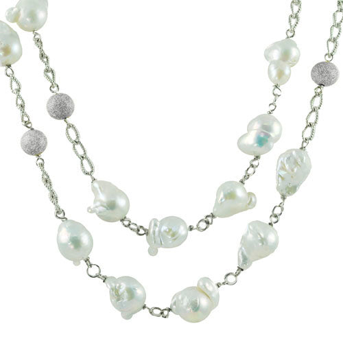 Sterling Silver Freshwater Necklace