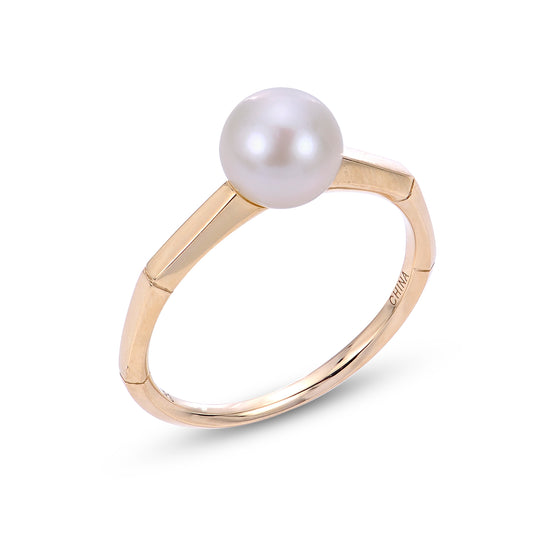 14KT Yellow Gold Freshwater Pearl Ring