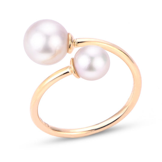 14KT Yellow Gold Akoya Pearl Ring