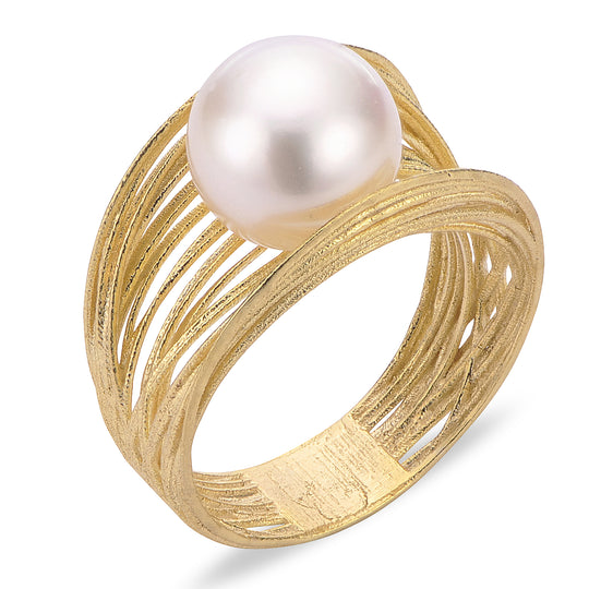 14KT Yellow Gold Freshwater Pearl Ring
