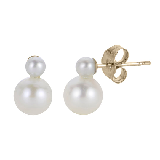 14KT Yellow Gold Freshwater Pearl Earring