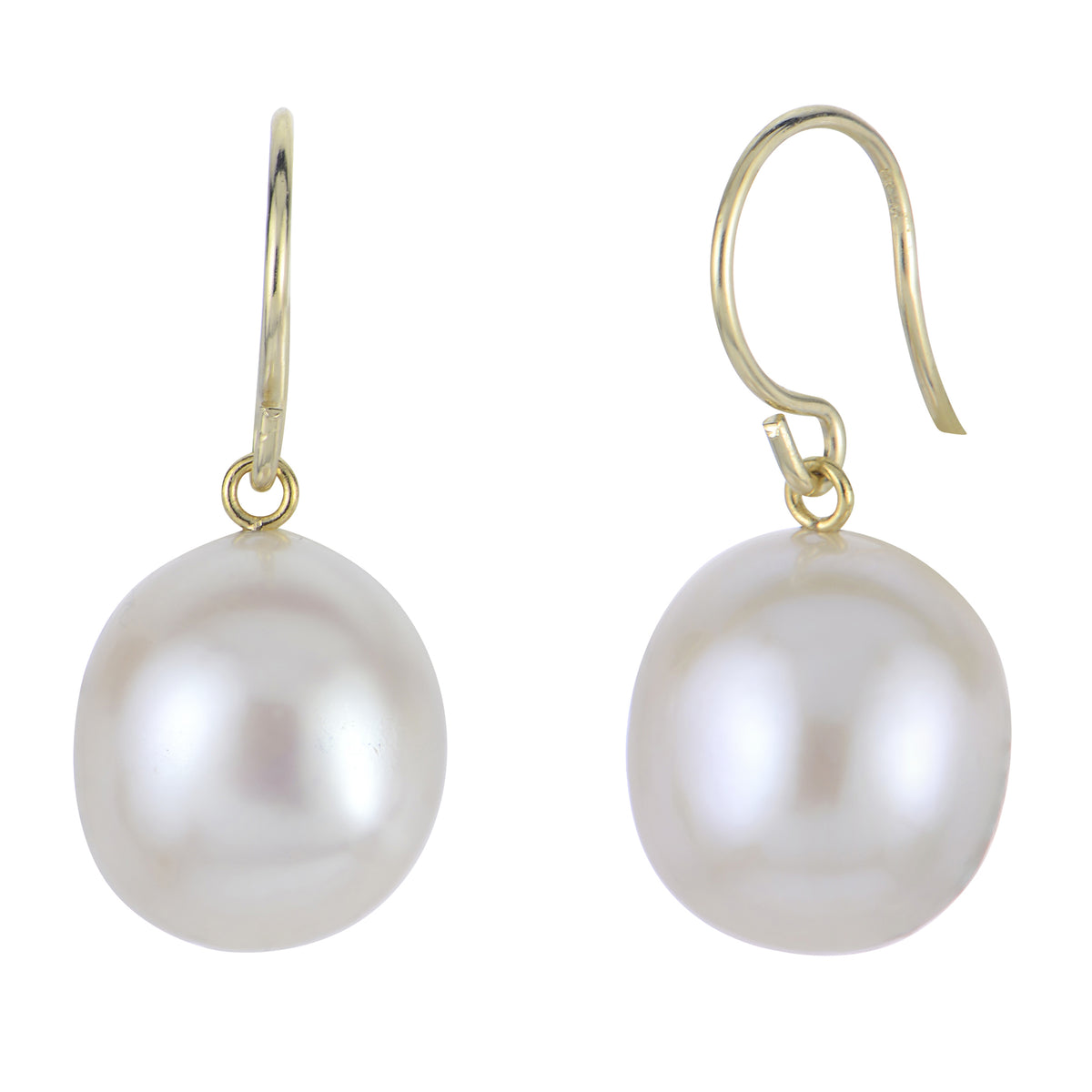 14KT Yellow Gold Freshwater Pearl Earring