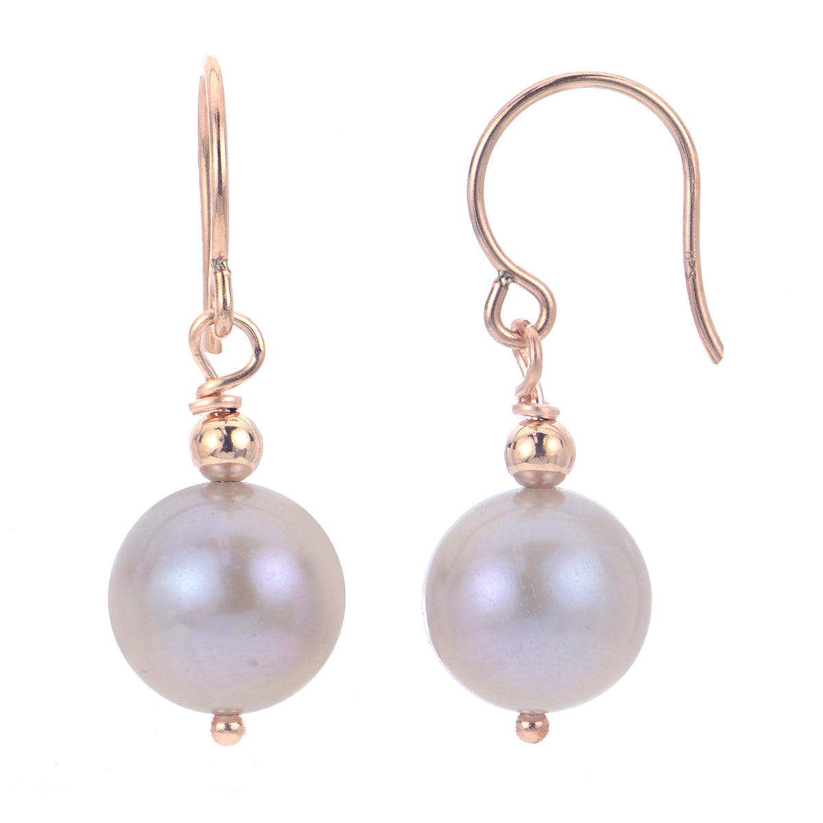 14KT Rose Gold Freshwater Pearl Earring