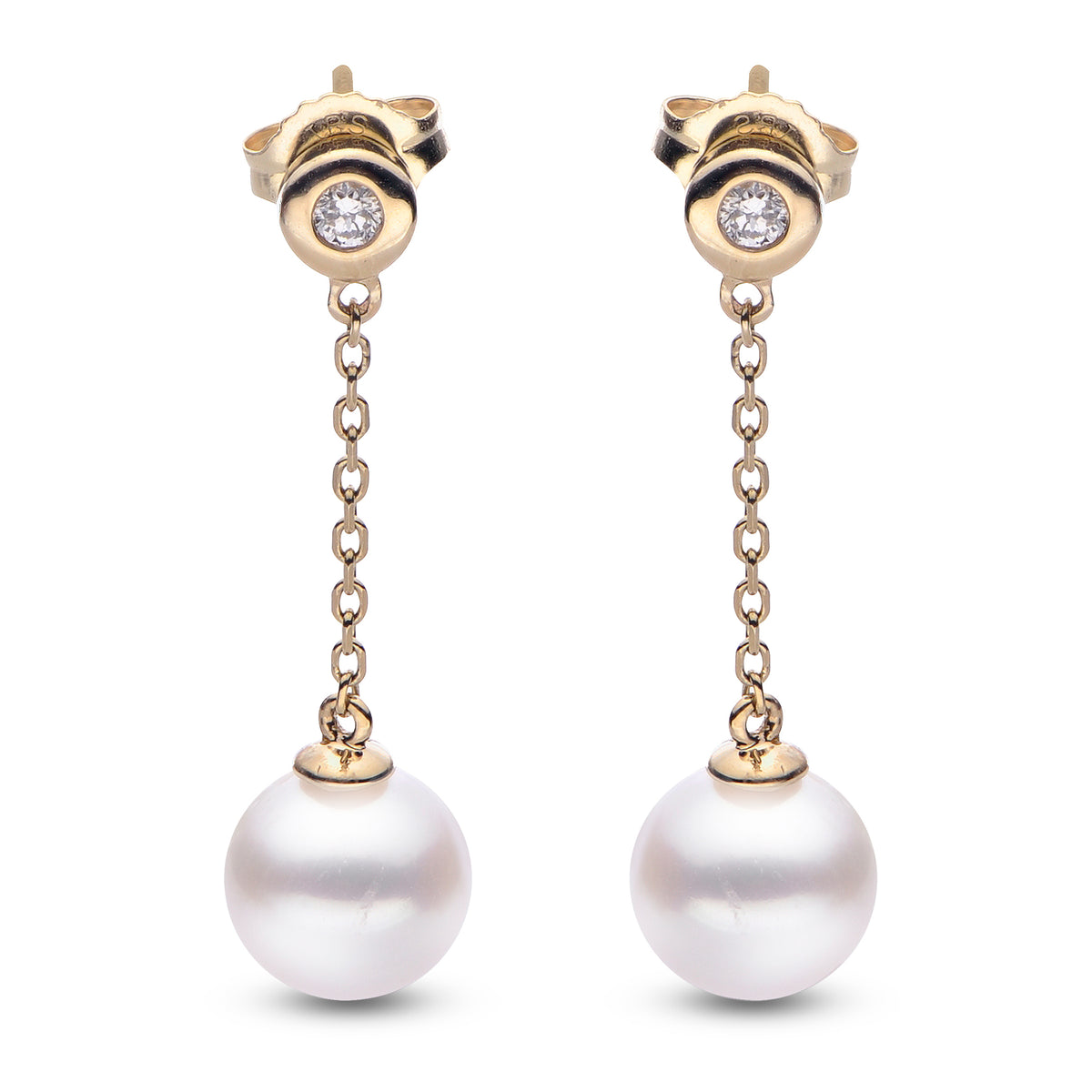 14KT Yellow Gold Freshwater Pearl Earring