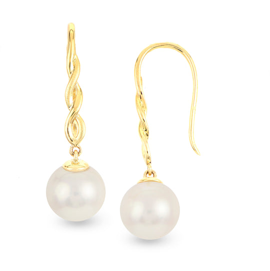 14KT Yellow Gold Freshwater Pearl Earring