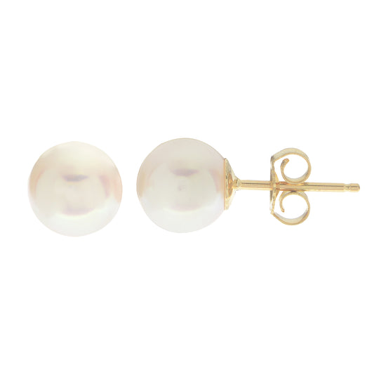 18KT Yellow Gold Akoya Pearl Earring