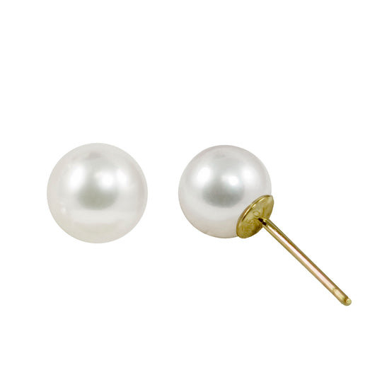 18KT Yellow Gold Akoya Pearl Earring