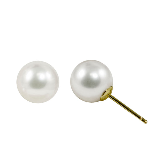 18KT Yellow Gold Akoya Pearl Earring