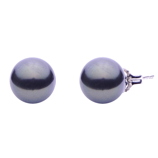 14KT White Gold Tahitian Pearl Earring