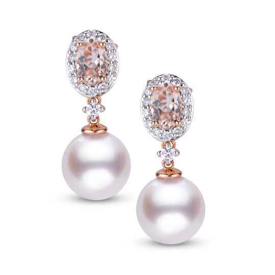 14KT Rose Gold Akoya Pearl Earring