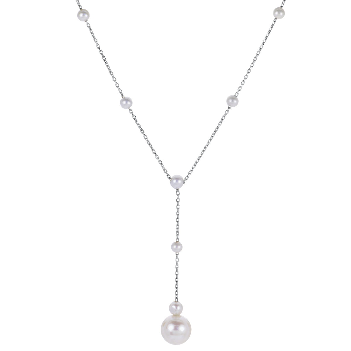 14KT White Gold Freshwater Pearl Necklace