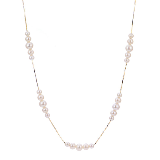 14KT Yellow Gold Freshwater Pearl Necklace