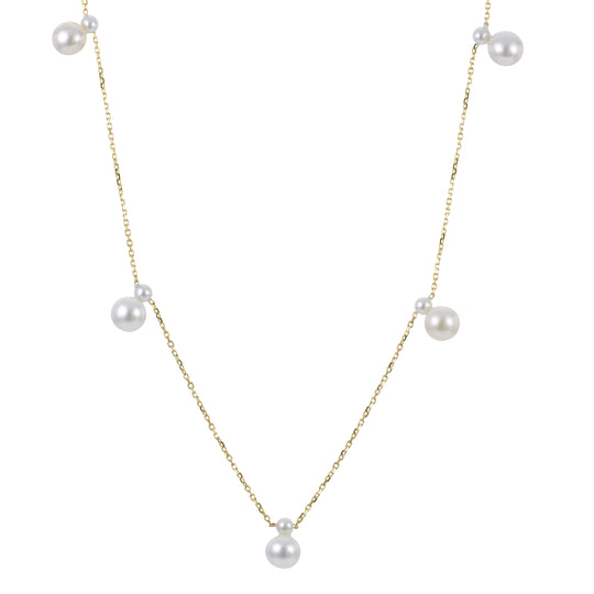14KT Yellow Gold Freshwater Pearl Necklace