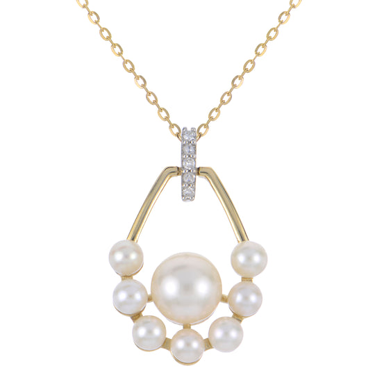 14KT Yellow Gold Freshwater Pearl Necklace