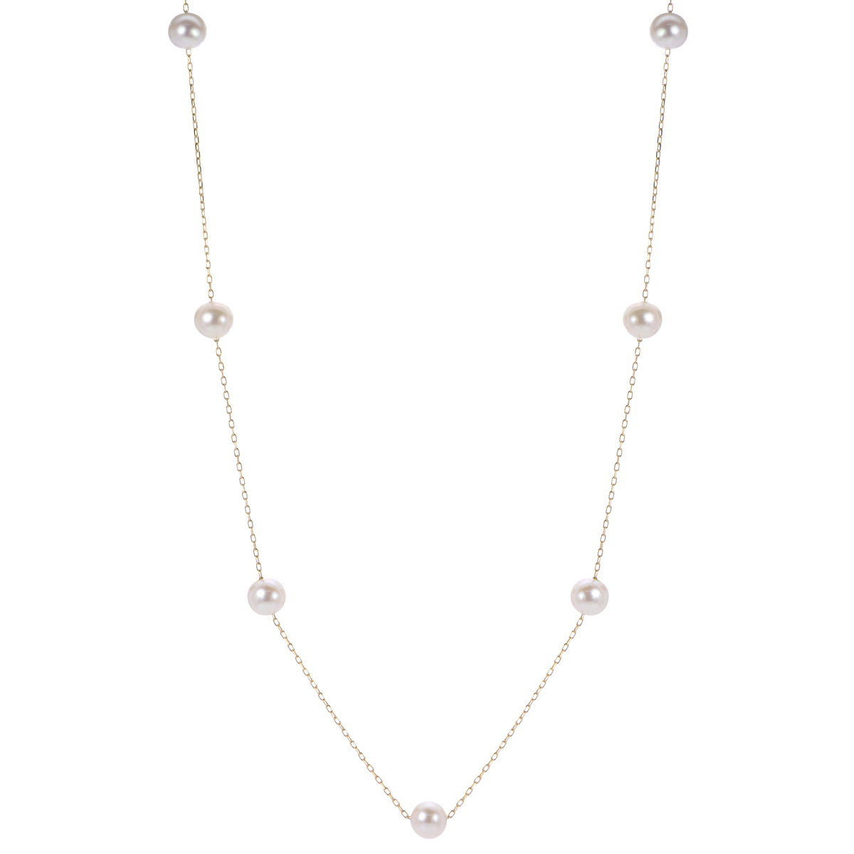 14KT Yellow Gold Freshwater Pearl Necklace