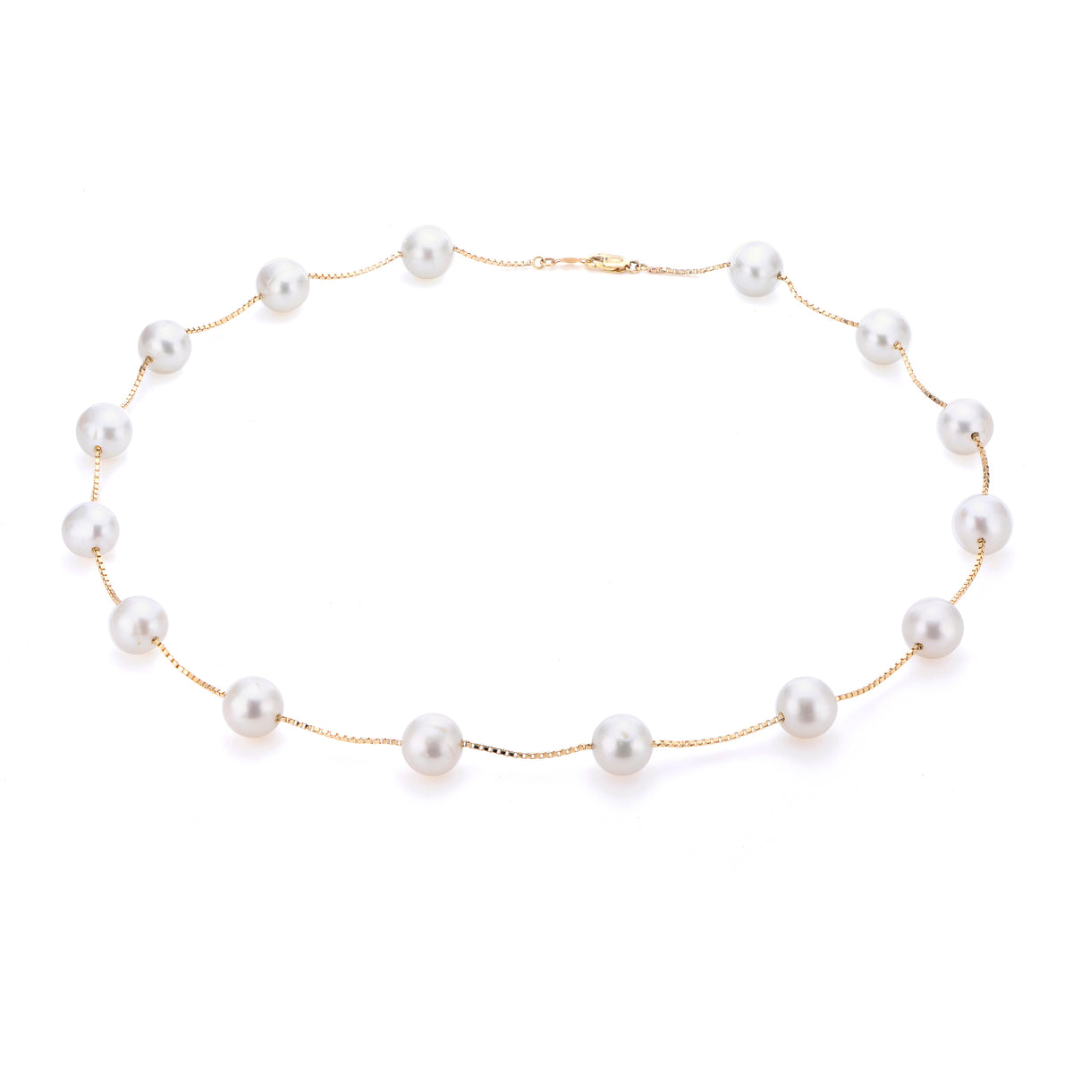 14KT Yellow Gold Freshwater Pearl Necklace