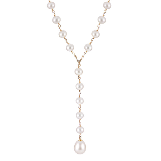14KT Yellow Gold Freshwater Pearl Necklace