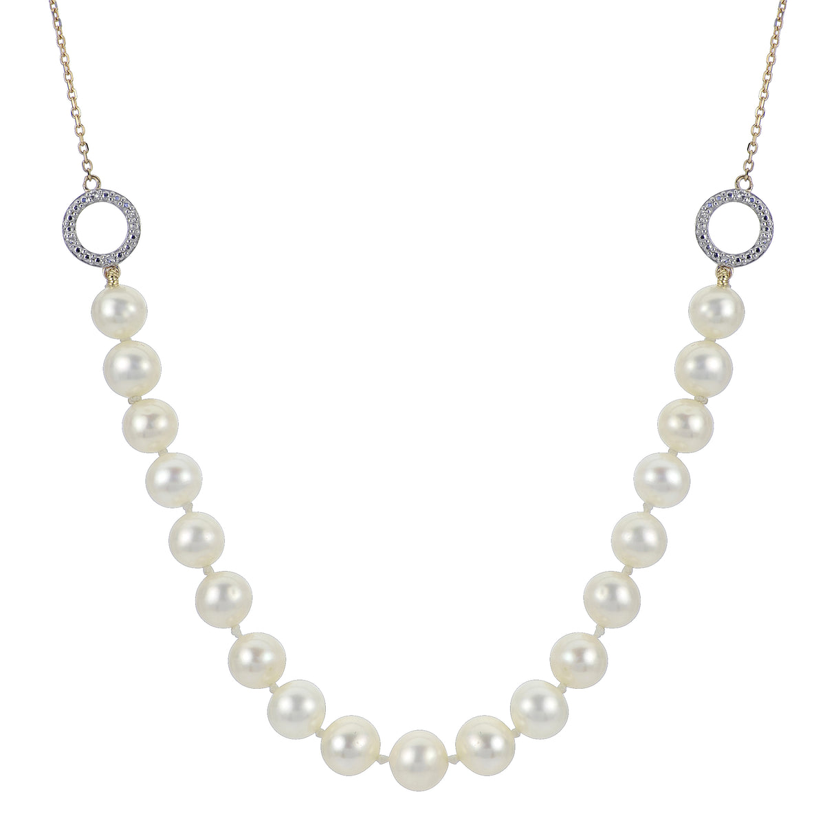 14KT Yellow Gold Freshwater Pearl Necklace