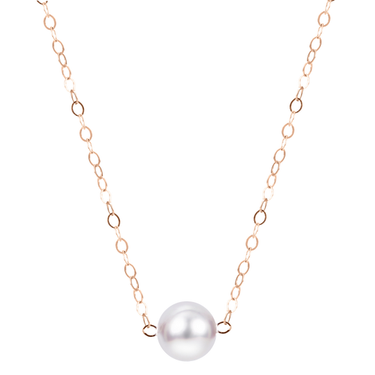 14KT Yellow Gold Akoya Pearl Necklace
