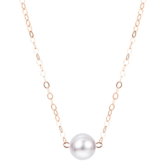 14KT Yellow Gold Akoya Pearl Necklace