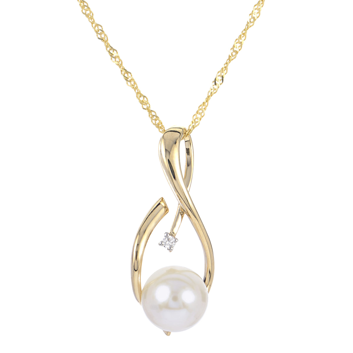 14KT Yellow Gold Freshwater Pearl Pendant