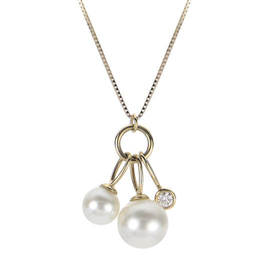 14KT Yellow Gold Freshwater Pearl Pendant