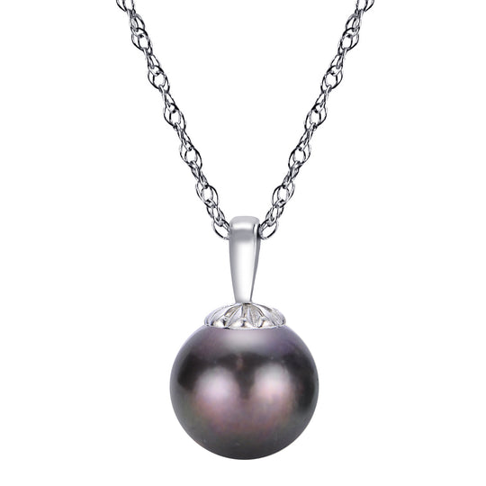14KT White Gold Akoya Pearl Pendant