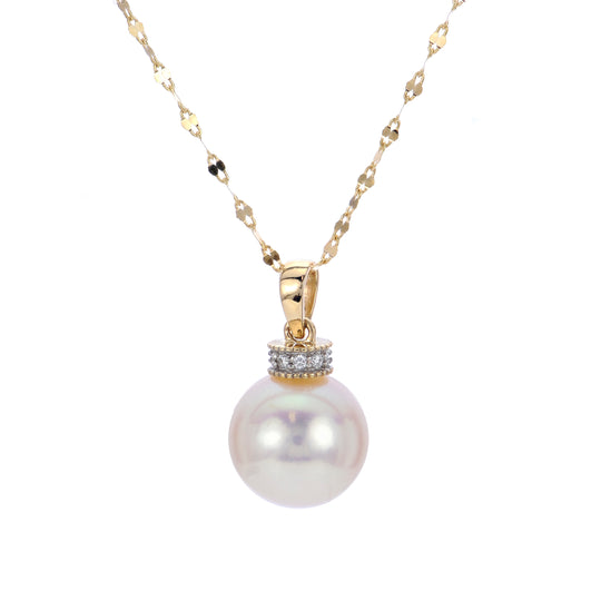 14KT Yellow Gold Freshwater Pearl Pendant