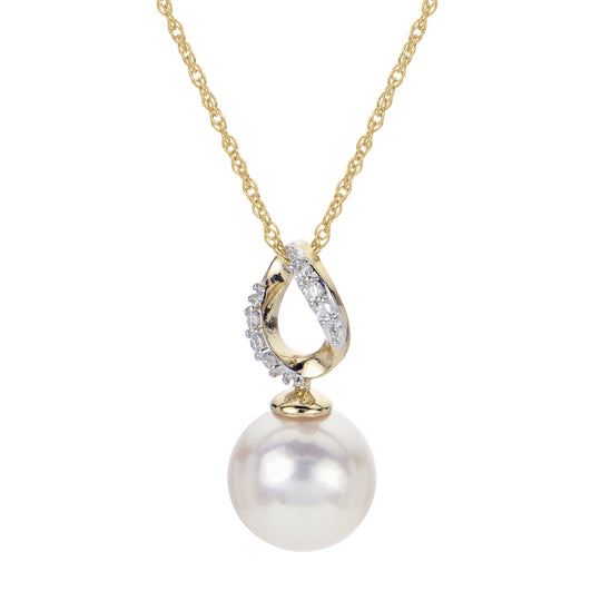 14KT Yellow Gold Akoya Pearl Pendant